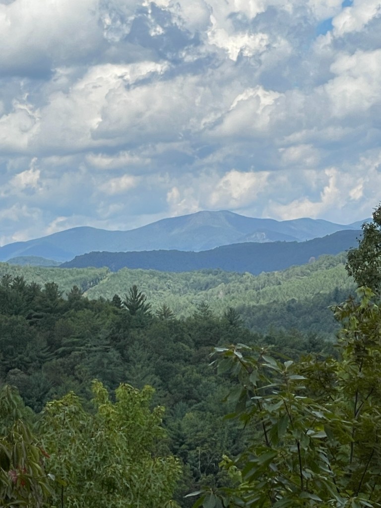 Forested ridges of the Blue Ridge Mountains